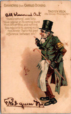 Characters From Charles Dickens Trotty Veck Postcard picture