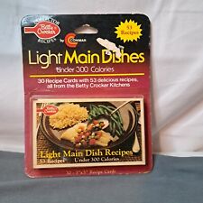 30 Betty Crocker Recipe Cards  Light Main Dishes Under 300 Calories Vintage NOS picture