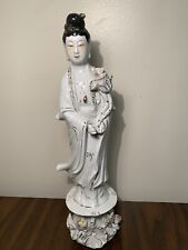 1960s Vintage Chinese Porcelain Figure Of Guanyin picture