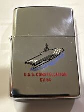 vintage U.S.S. Constellation CV 64 zippo lighter new sealed picture