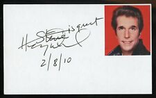 Henry Winkler signed autograph auto 3x5 Cut American Actor on series Happy Days picture