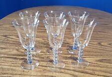 Imperial Glass Ohio Candlewick Clear Water Goblets Stem 3400 - Set Of 6 picture