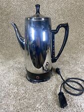 General Electric GE Vintage 12 Cup Percolator Coffee Pot A1SSP12 TESTED picture