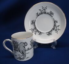 RARE CROWN STAFFORDSHIRE AFRICAN ANIMALS CUP & SAUCER CHEETAH picture