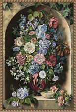 Tapestry   Wall hanging Flower vase made in Italy picture