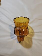 Vintage Amber Peg Votive Candle Holder Cups Tulip  *no Grommets picture