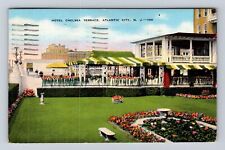 Atlantic City NJ-New Jersey, Hotel Chelsea Terrace, Vintage c1944 Postcard picture
