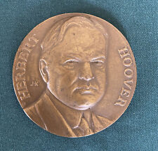 1928 Election Herbert Hoover Bronze Medallion J M Barrie Louis S Cates Mining picture