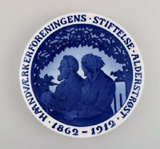 Rare Royal Copenhagen anniversary / commemorative porcelain plate. Dated 1912.  picture