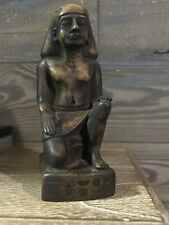 Vintage Egyptian Goddess Museum Replica 6.5” Kneeling Bookend Paperweight picture