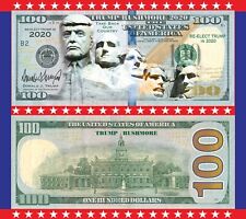 100pk  Trump Rushmore  2020 Dollar Bills  MAGA Novelty Funny Money Feels Real picture
