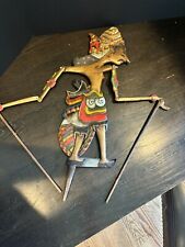 Indonesian Wood Painted Shadow Puppet Vintage picture