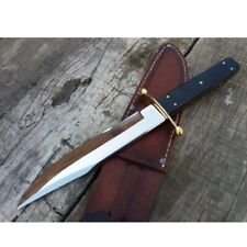 Coffin Handle Bowie Knife Handmade Knife Full Tang Hunting Buffalo Horn Handle picture