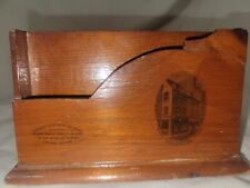 Very Rare Antique Mauchline Ware Letter Holder 6x1x3.5in ca 1880 Prince Charles  picture