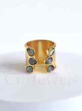 Handmade Multi Gemstone Cuff Ring picture