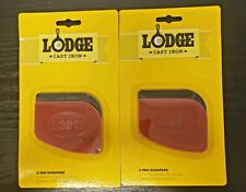 Lodge Durable Polycarbonate Pan Scraper, set of 2 Black and 2 Red picture