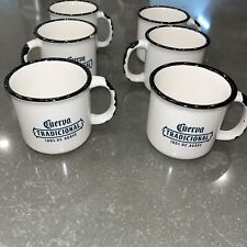 Lot Of 6 Cuervo Tradicional 100% DE AGAVE Ceramic Coffee Cup Mug  3665 NEW picture