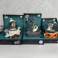 Set of 3 Walgreens Exclusive Nightmare Before Christmas Jack & Zero Snow Globes picture