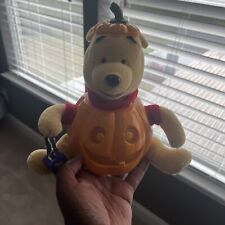 Gemmy Disney Winnie Pooh Pumpkin Animated Light Up Singing Dancing Halloween Vtg picture