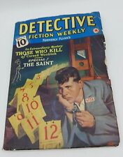 Detective Fiction Weekly Magazine March 4th 1939 Those Who Kill And The Saint picture