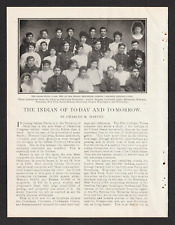 The Indian Of Today and Tomorrow 1906 Magazine Article Tribe Chiefs and Schools picture
