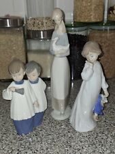 Mint Condition Set 3 NAO Lladro Figurines Fine Porcelain from Spain picture