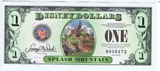 WDW 2014 $1 D RARE 4 Digit #D005472 SPLASH MOUNTAIN MICKEY Disney Dollar Dollars picture