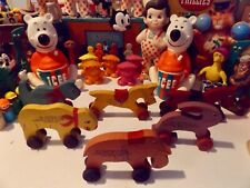 6 ZANESVILLE  OHIO BANK & TRUST CO. 1930'S /40'S ADVERTISING CHRISTMAS PULL TOYS picture