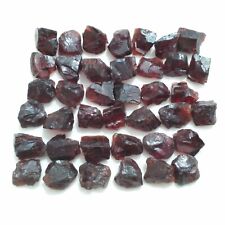 Awesome Red Garnet 38 Piece Raw Size 9-13 MM Natural Red Garnet Gemstone picture