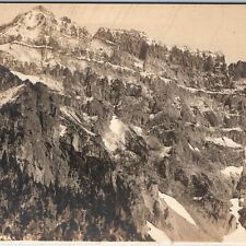 c1920s Washington Twin Peak Cascade Mountain Range Picket Real Photo Co PC A171 picture