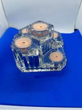 PARTYLITE Faceted CRYSTAL CASTLE 5 Tier Tealight Candle Holder, Made In GERMANY picture