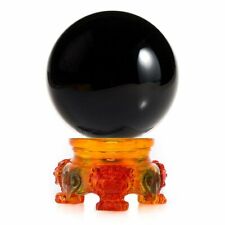 3in (80mm) Crystal Ball with Rainbow Lion Stand 10 colors to choose from picture