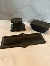 Beautiful L.V. Aronson 1924 Cast Iron Desk Set/ As Is/ See Full Desc picture
