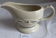 Longaberger Woven Traditions GREEN Gravy Boat USA picture