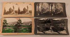 (4) Missouri Stereoview Photos Tower Grove Park Jopelin St. Francis Cathedral picture