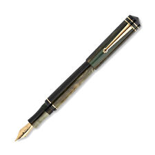 Delta Write Balance Fountain Pen in Green - Broad Point - NEW in Box picture