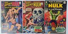 Sub-Mariner and The Incredible Hulk #94, 96, 99 Set of 3 Comic Books G picture