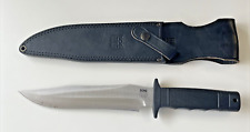 SOG S5 Tigershark S.M.CA Fixed Blade Knife Carbon Steel Sheath Seki-Japan 1989 picture