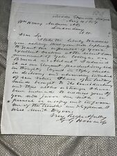 1859 Letter to Lowell Attorney William Henry Anderson On His Yale College Speech picture