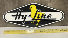 Hy Line Chicks Metal Sign Feed Farm Animals Agriculture Gas Oil Chickens Seed picture