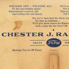 1939 Chester J Randolph Ford Sales Dealership Service Rimersburg Pennsylvania picture