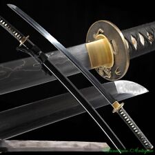 Sharp Japanese Katana Samurai Sword Multiple-refined Folded Pattern Steel #2352 picture