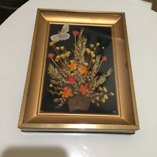 Framed 3D Handmade Flowers 8 x 6” picture