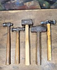 Vintage Hammers Lot of 5 - 2 Bodywork, 2 Sledge & 1 Ball Peen Mixed Tool Lot  picture