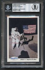 Alan Shepard #91 signed autograph Space Shots Card BAS Slabbed SLIGHTLY SMEARED picture