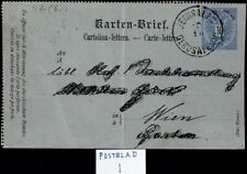 JUDAICA OTTOMAN BRIFCARD  1887  GERUSALEMME+ALEXSANDRIA+TRIEST +WIEN   CV 500$ picture