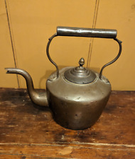 VTG Antique Large Solid Copper Brass Tea Kettle Tea Pot  J C & W Lord Birmingham picture