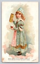 1880s-90s  Hires Root Beer Girl Quack Medicine W W Knight Sharon CT P28 picture