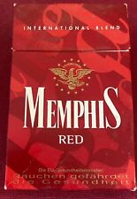 Vintage Memphis Red Cigarette Cigarettes Cigarette Paper Box Empty Cigarette picture