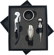 Stainless Wine Corkscrew Beer Bottle Opener Set 4 Seahorse Knives + Foil Cutter picture